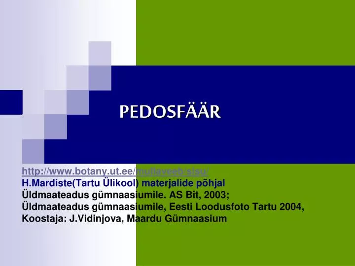 pedosf r