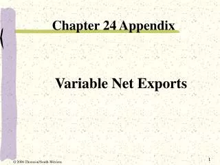 Variable Net Exports