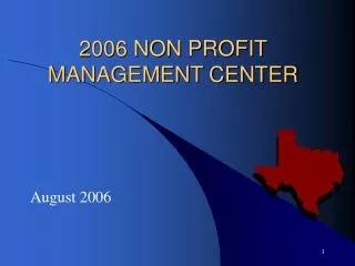 2006 NON PROFIT MANAGEMENT CENTER