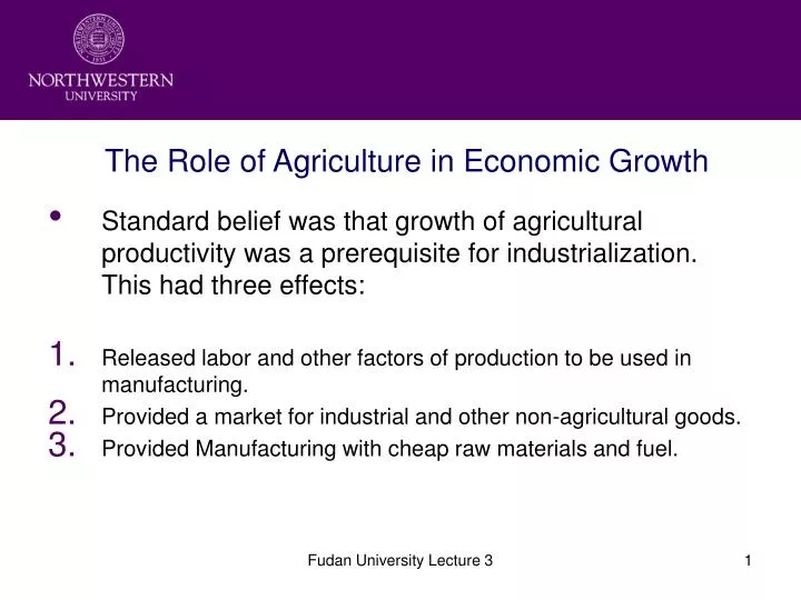 the role of agriculture in economic growth
