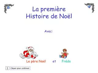 la premi re histoire de no l