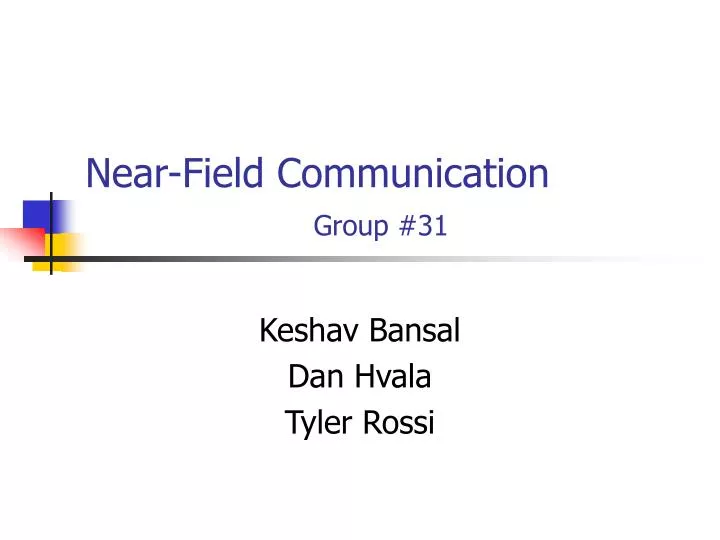 near field communication group 31