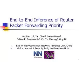 End-to-End Inference of Router Packet Forwarding Priority