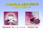 CHEMICAL REACTIONS CHAPTER 4 - slide 1
