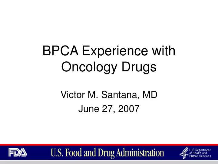 bpca experience with oncology drugs