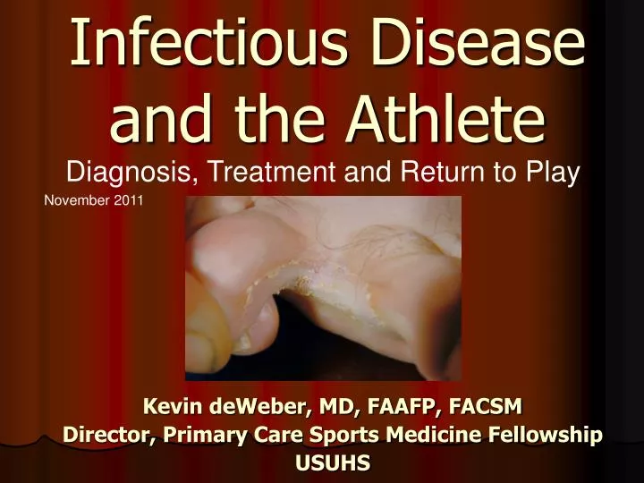 infectious disease and the athlete