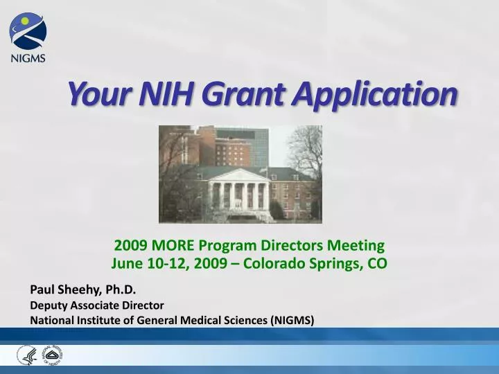 your nih grant application