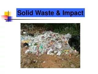 Solid Waste &amp; Impact