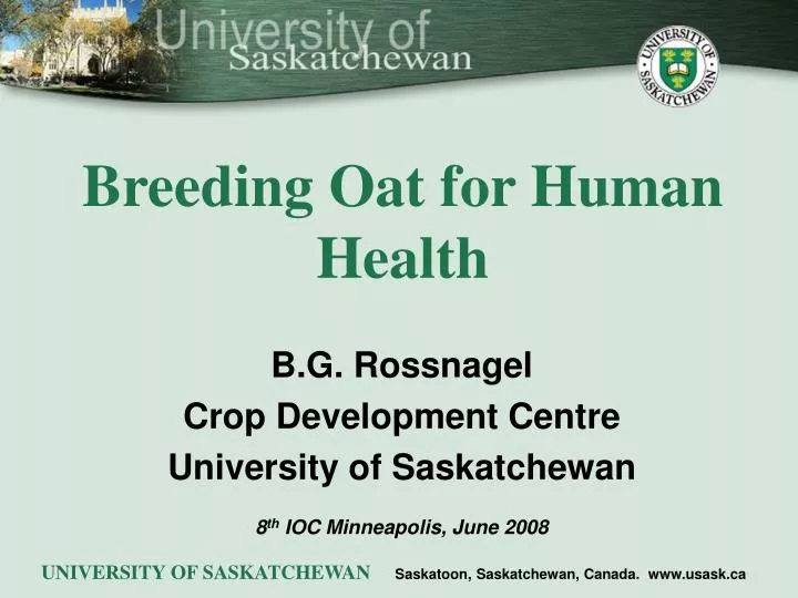 breeding oat for human health