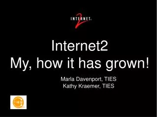 Internet2 My, how it has grown!