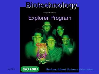 Biorad pGlo-Biotechnology