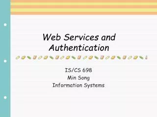Web Services and Authentication