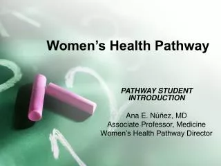 Women’s Health Pathway