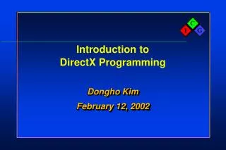 Introduction to DirectX Programming