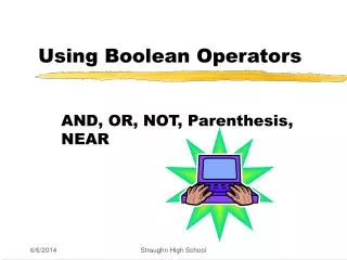 Using Boolean Operators
