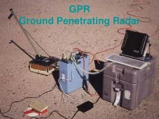 GPR Ground Penetrating Radar