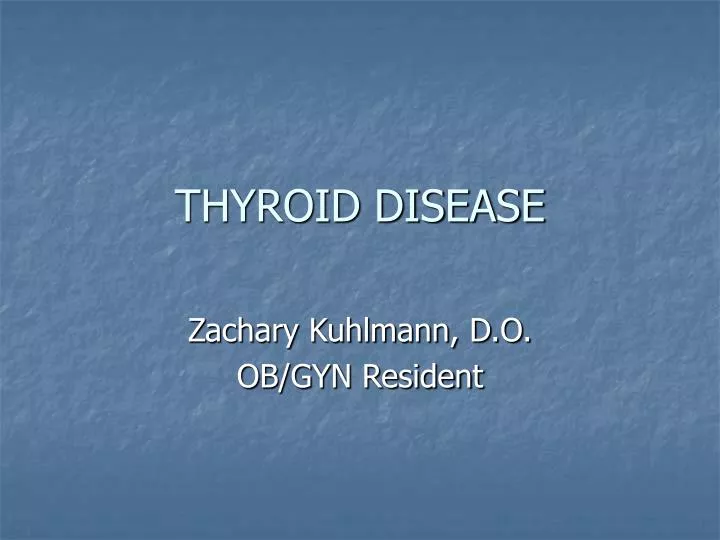 thyroid disease