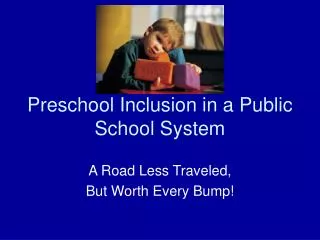 Preschool Inclusion in a Public School System