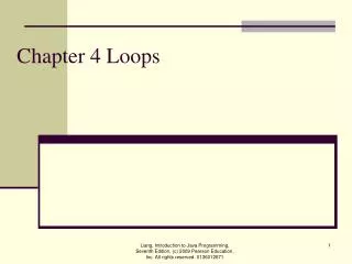 Chapter 4 Loops