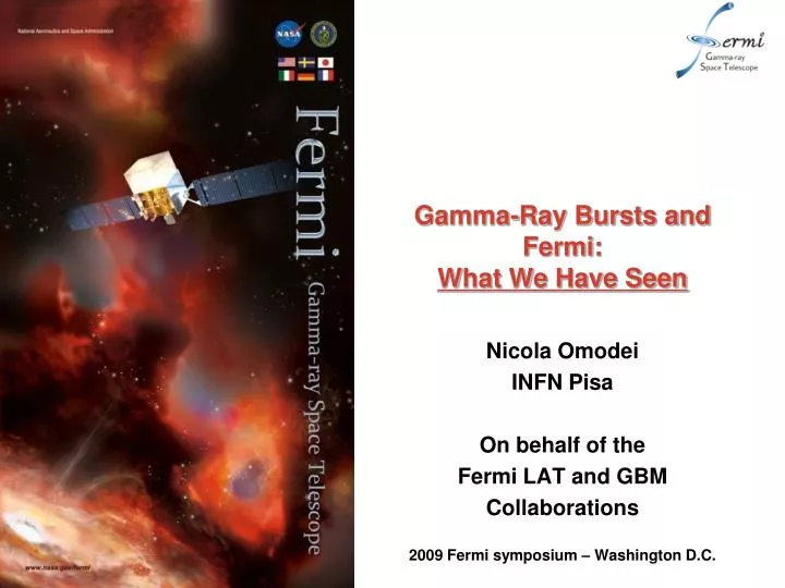 gamma ray bursts and fermi what we have seen