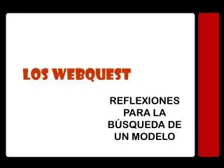 los webquest