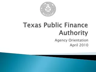 Texas Public Finance Authority
