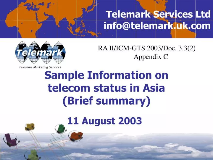 sample information on telecom status in asia brief summary
