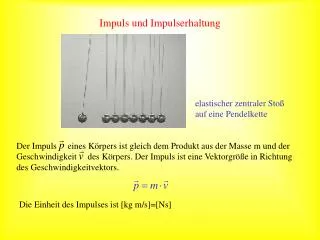 Impuls und Impulserhaltung