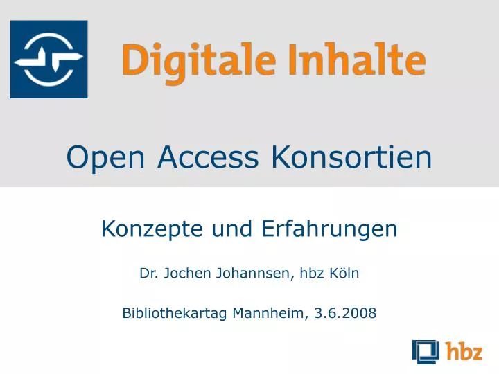 open access konsortien