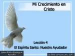 Mi Crecimiento en Cristo - slide 1