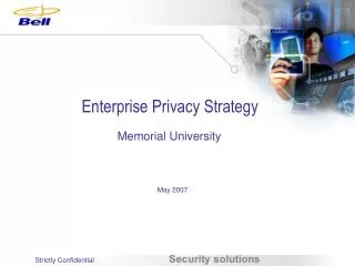 Enterprise Privacy Strategy