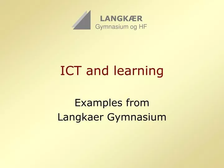 ict and learning