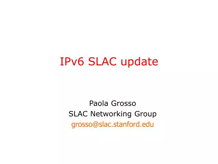ipv6 slac update