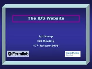 The IDS Website