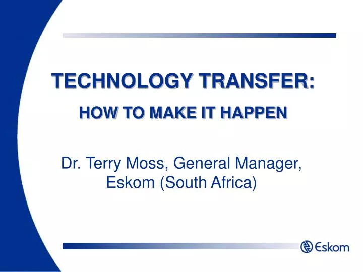 technology transfer how to make it happen