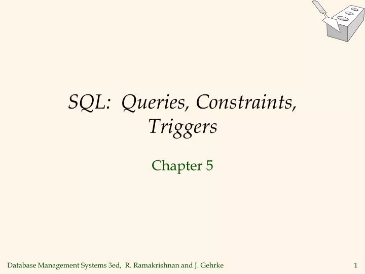 sql queries constraints triggers