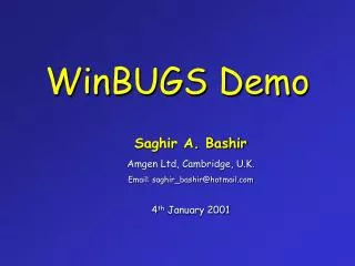 WinBUGS Demo