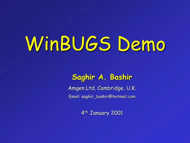 winbugs demo