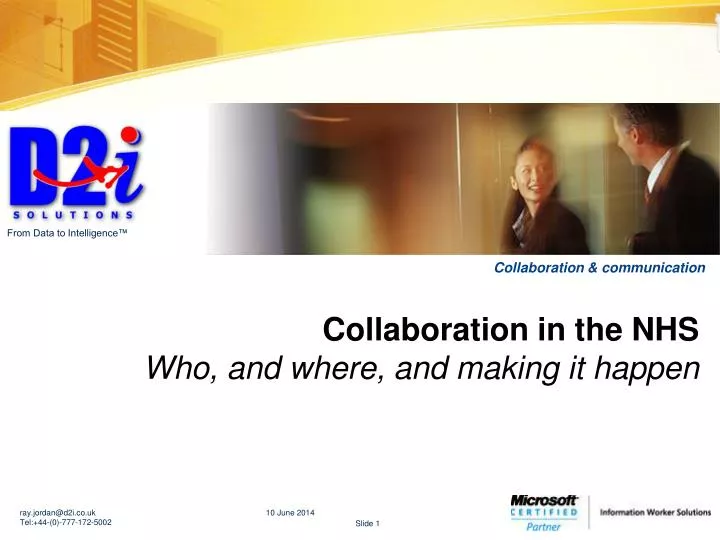 collaboration in the nhs who and where and making it happen