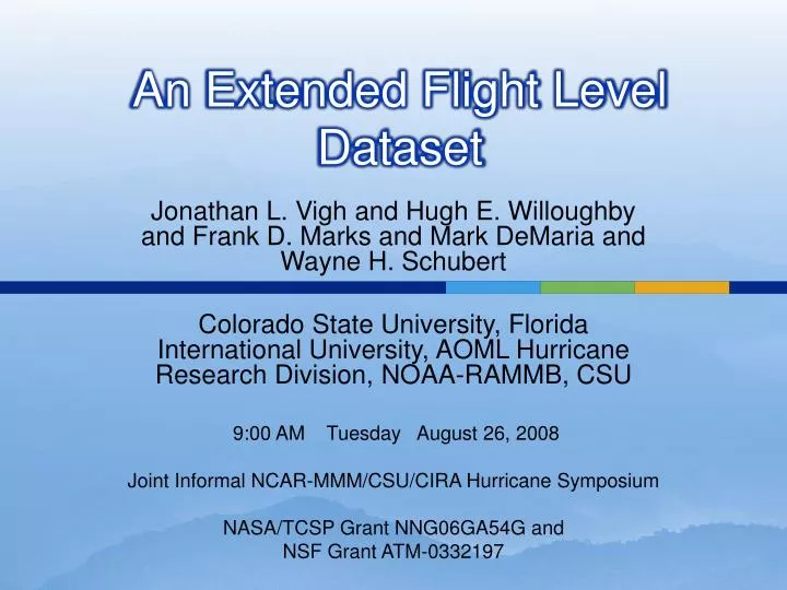 an extended flight level dataset