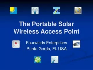 The Portable Solar Wireless Access Point