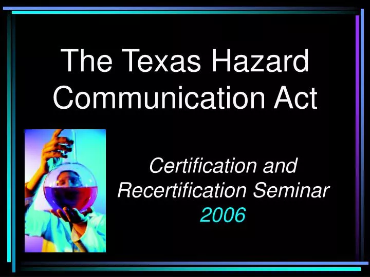 the texas hazard communication act