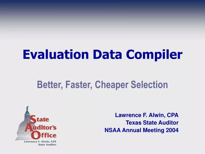 evaluation data compiler