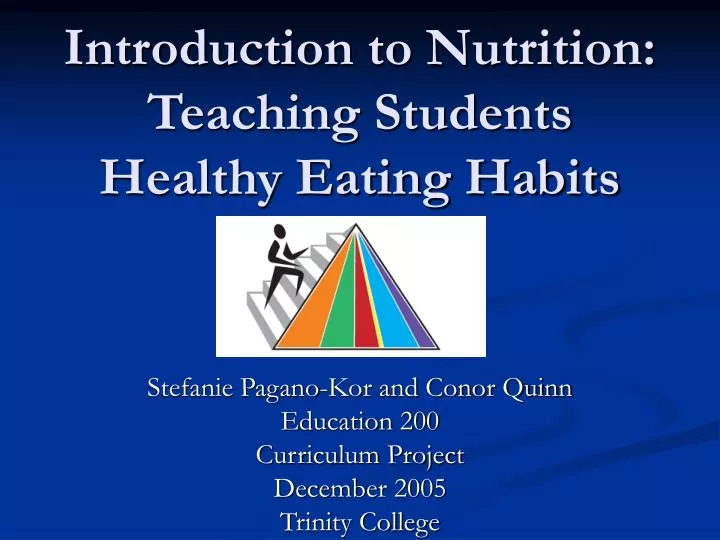 introduction to nutrition teaching students healthy eating habits
