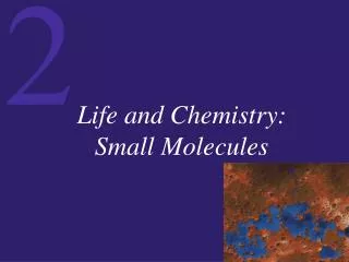 Life and Chemistry: Small Molecules