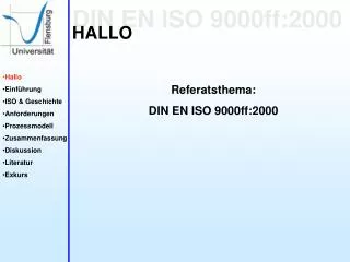 DIN EN ISO 9000ff:2000