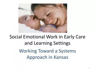 Social Emotional Work in Early Care and Learning Settings