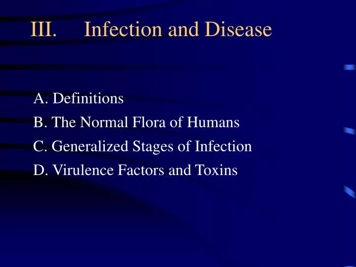 iii infection and disease