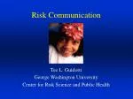 Risk Communication - slide 1