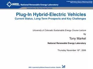 Plug-In Hybrid-Electric Vehicles Current Status, Long-Term Prospects and Key Challenges